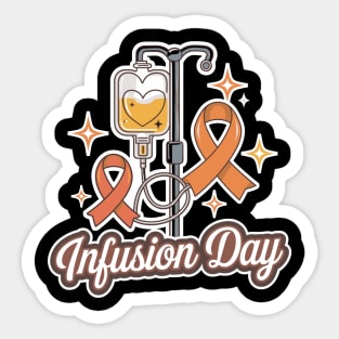 MS infusion day Multiple Sclerosis Awareness Ribbon Sticker